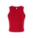 Womens/ladies tank top solid red Bella + Canvas