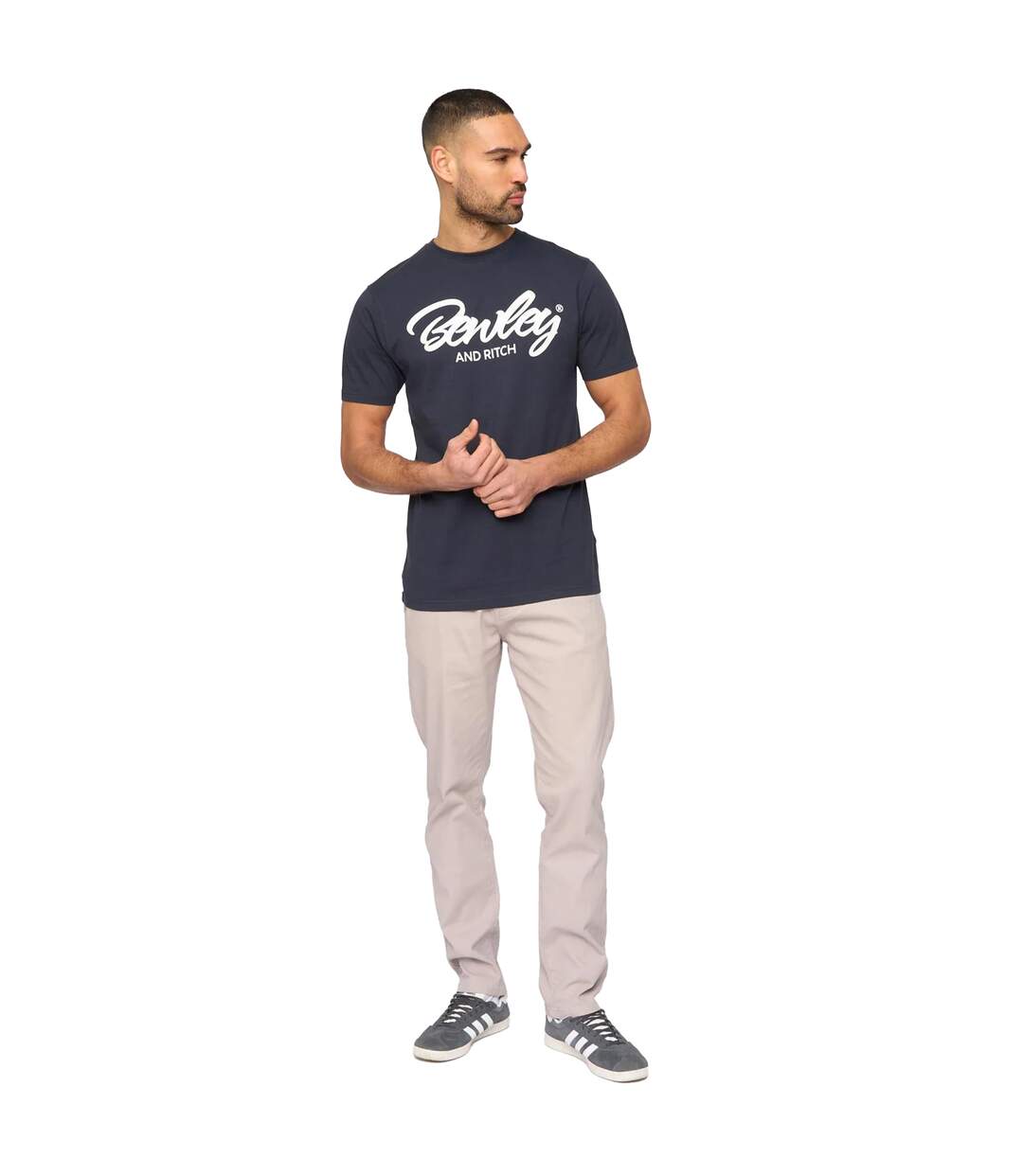 Mens yardley t-shirt navy Bewley & Ritch-3