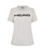 Womens/ladies Lucy T-shirt Grey Head-1