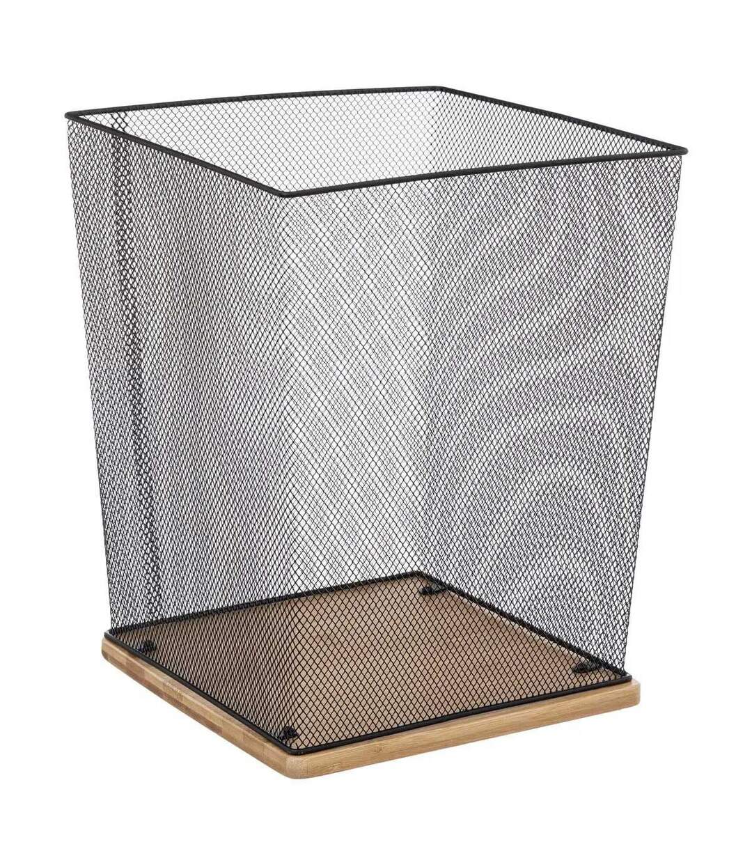 Corbeille de Bureau en Métal Havi 32cm Noir-1