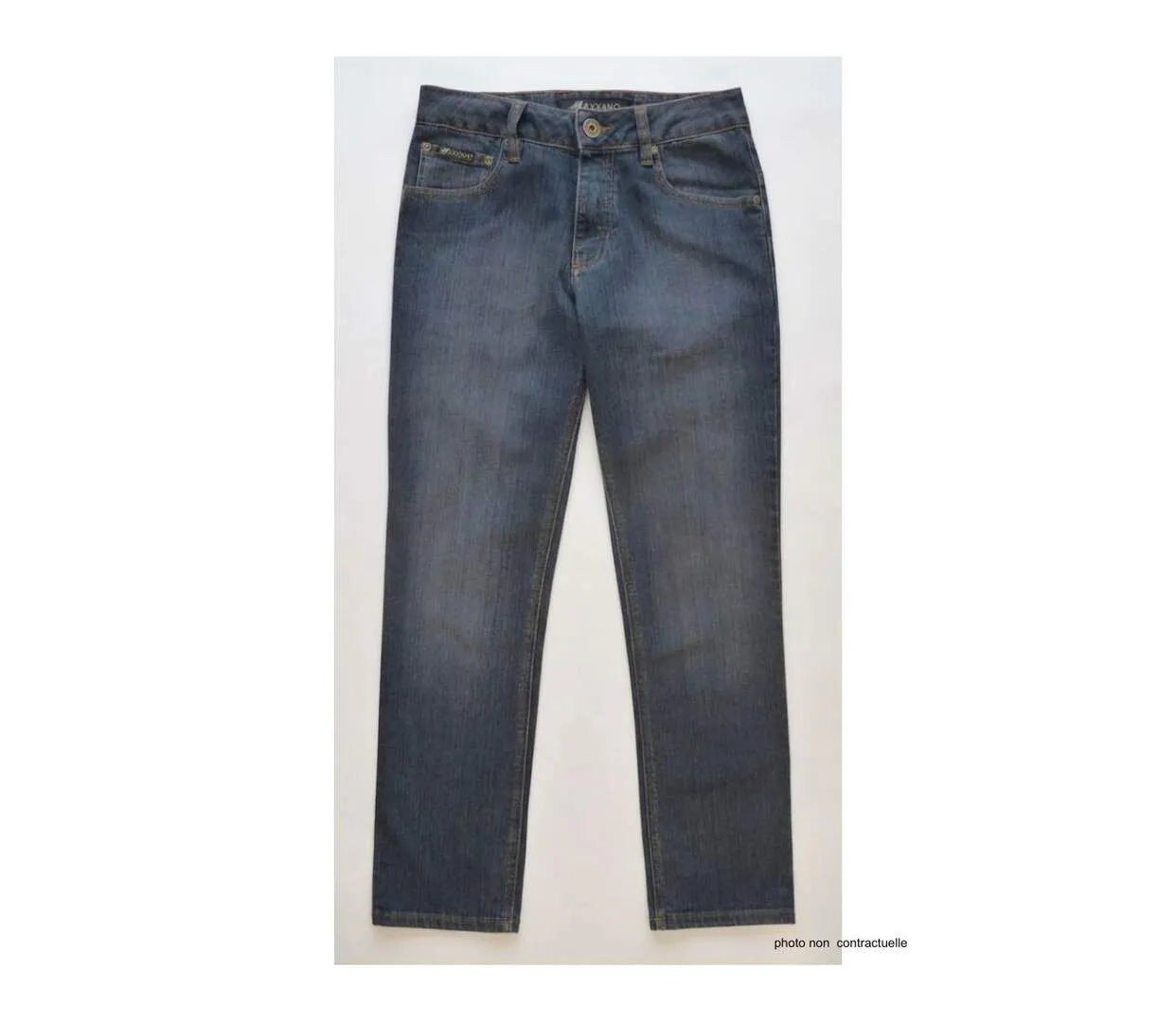 Jean 5 poches coupe droite stone used AXF012-3