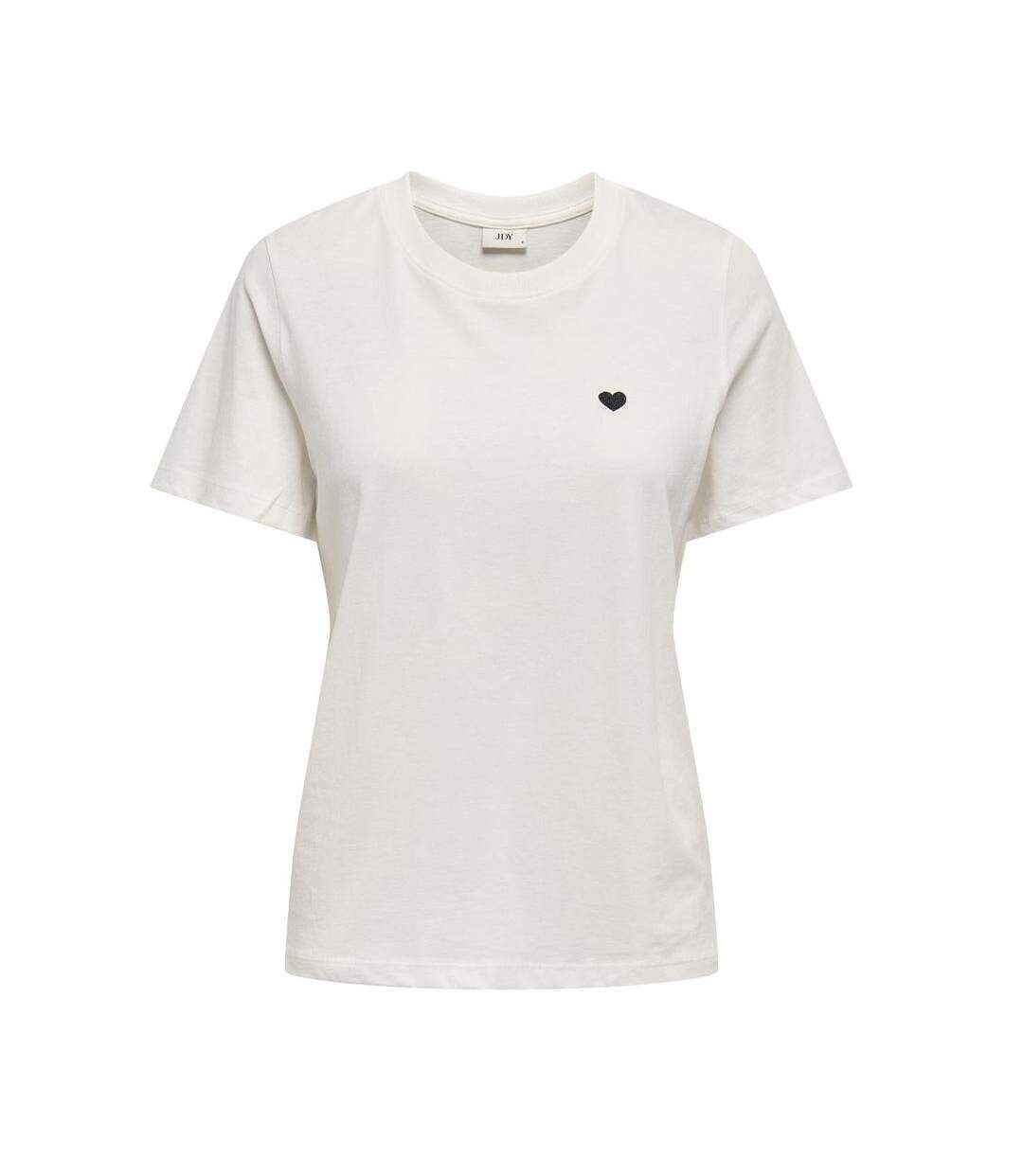 T-Shirt blanc femme jdy pisass-1