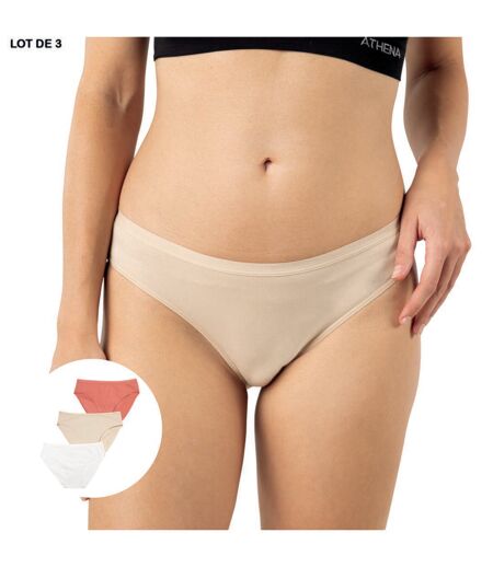 Lot de 3 culottes femme Ecopack Basic Athena