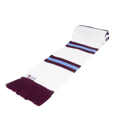 Unisex Adult Aston Villa Retro Bar Scarf One Size White Fan Originals