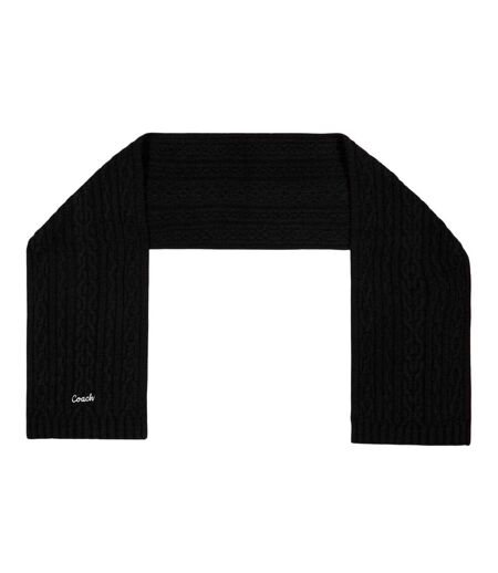 Écharpe Motif/style Logo Brodé Taille Unique Noir Coach