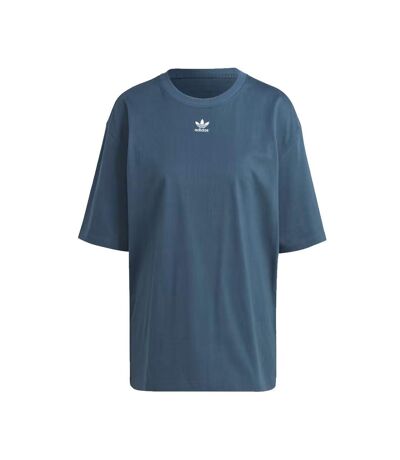 T-shirt turquoise femme adidas tee - l