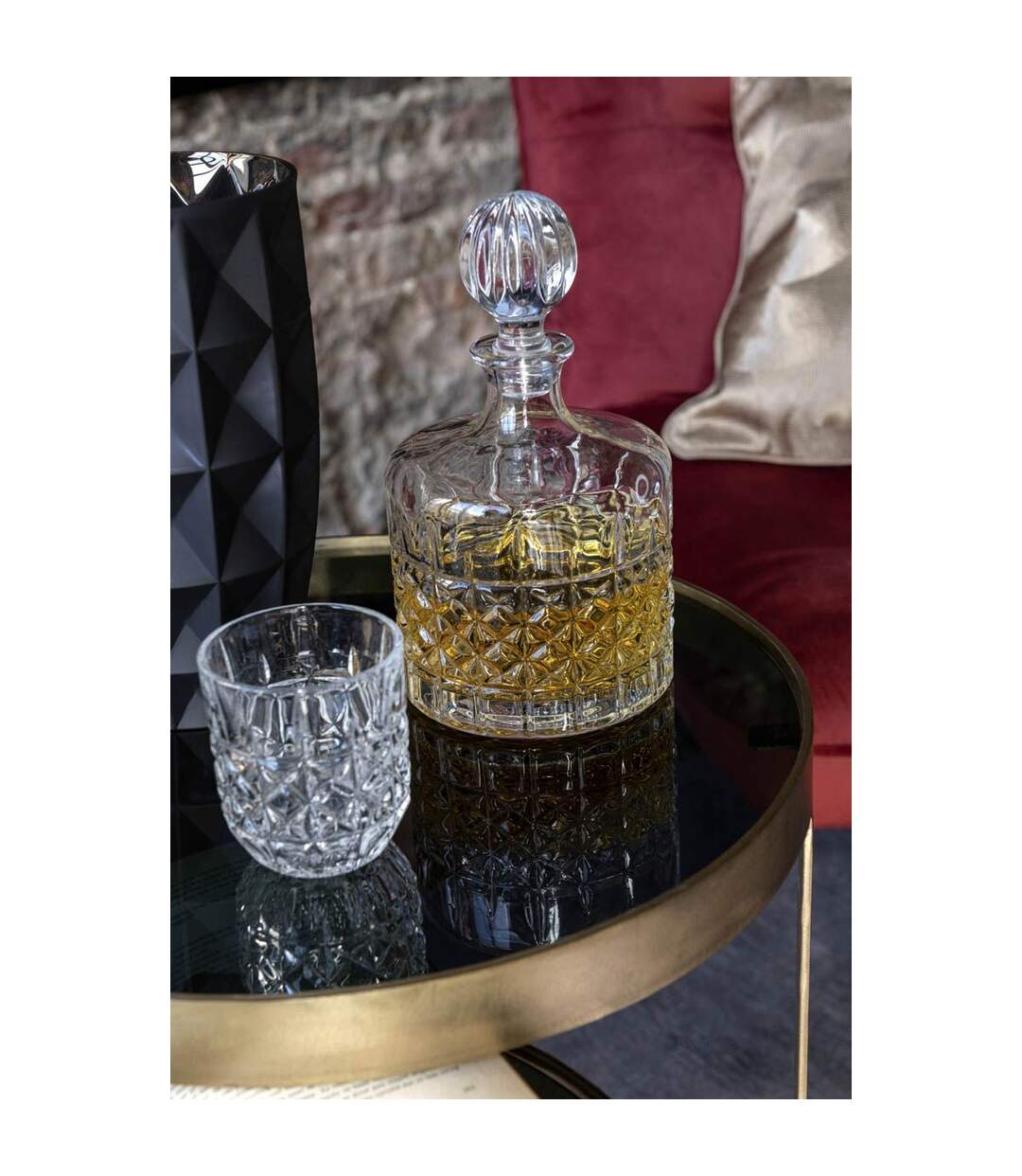 Carafe en Verre Design Lone 1L Transparent-3