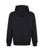 Mens Fleece Regular Hoodie Black Iron Mountain-3