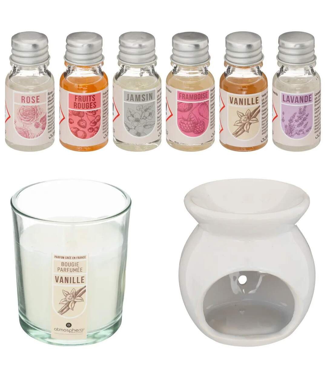 Coffret Senteur 8 Pièces Bien-être 20cm Jasmin-2