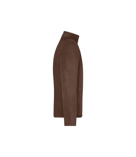 Veste Polaire Homme Marron James And Nicholson