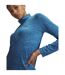 Womens/ladies Tech Textured Half Zip Top Aegean Blue Under Armour-3