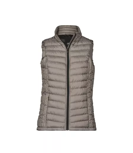 Womens/ladies Zepelin Padded Body Warmer Driftwood Tee Jays