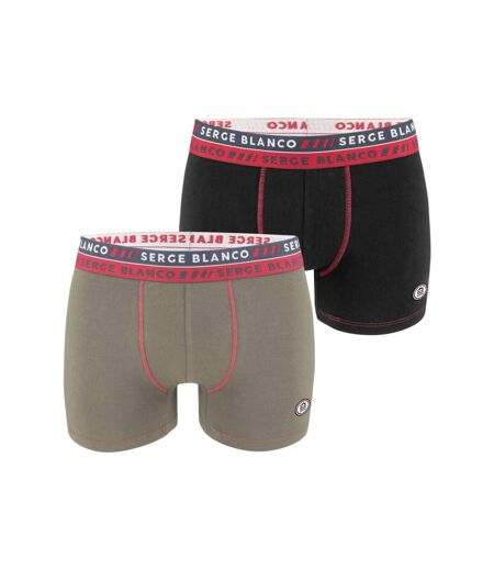 Lot de 2 Boxers homme surpiqûres Class Serge Blanco