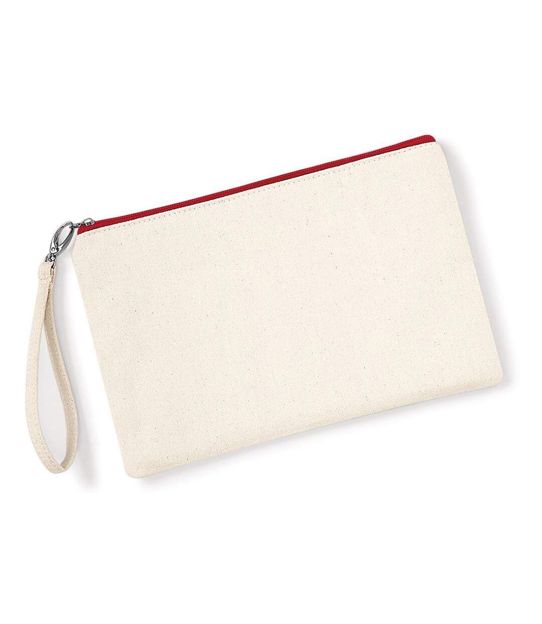 Westford Mill Pochette de poignet en toile (Naturel/Rouge) (10.2 x 6.7in) - UTPC3551