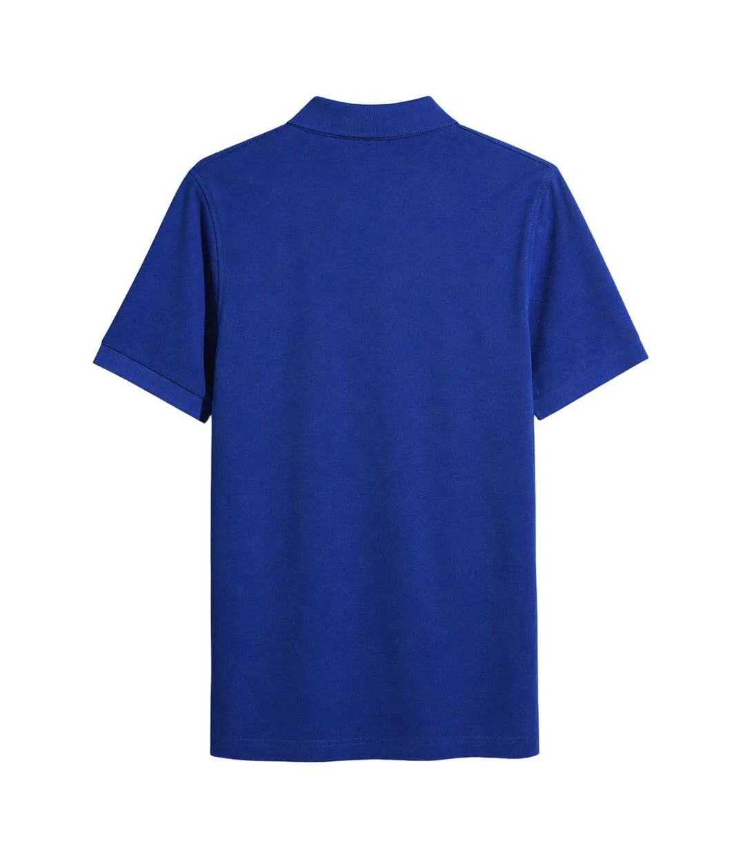 Mens Cotton Short-sleeved Polo Shirt Blue Farah-3