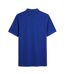 Mens Cotton Short-sleeved Polo Shirt Blue Farah-3