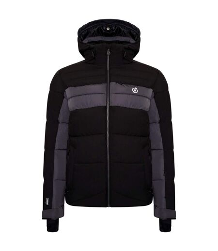 Mens denote waterproof ski jacket black/ebony grey Dare 2B