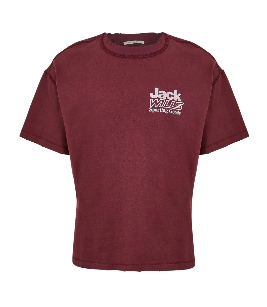 Mens Bold Logo Short-sleeved T-shirt Chocolate Jack Wills-2