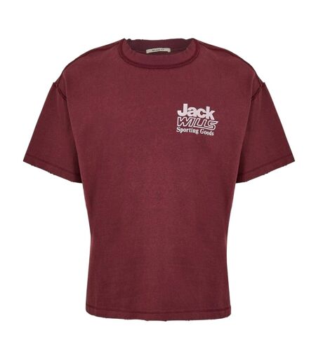 Mens Bold Logo Short-sleeved T-shirt Chocolate Jack Wills