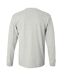 Gildan Mens Plain Crew Neck Ultra Cotton Long Sleeve T-Shirt (Ash Grey) - UTBC477