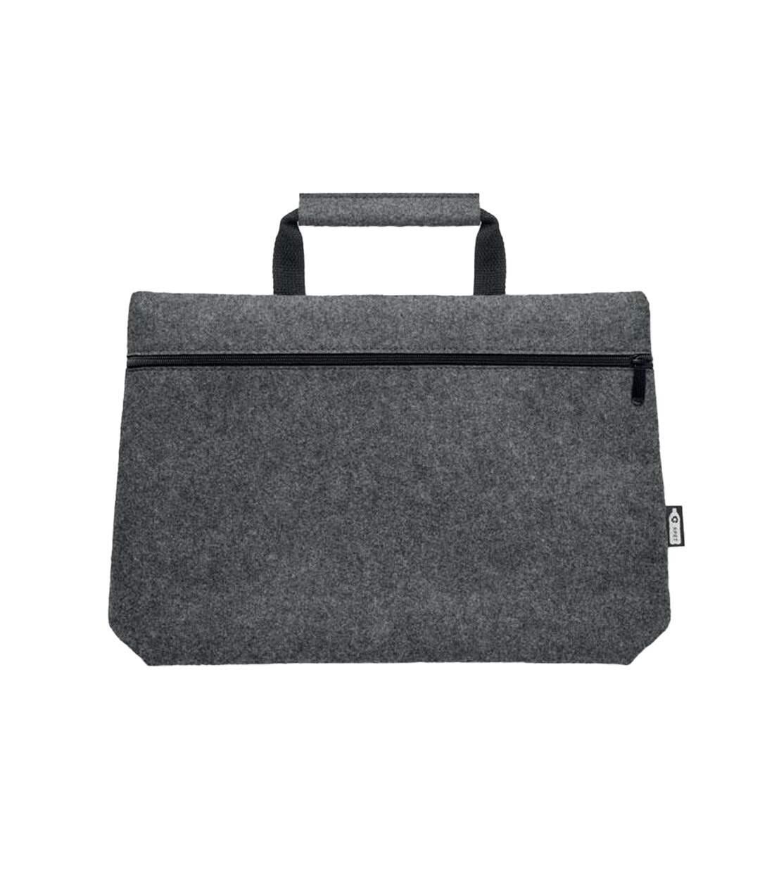 Tapla rpet felt laptop bag 28cm x 38cm x 6.5cm stone grey MidOcean-3