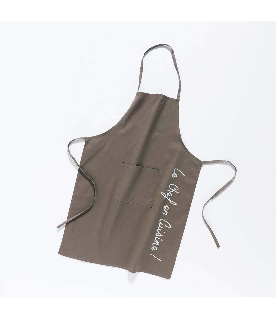 Tablier de Cuisine Cuistot 84cm Taupe-2