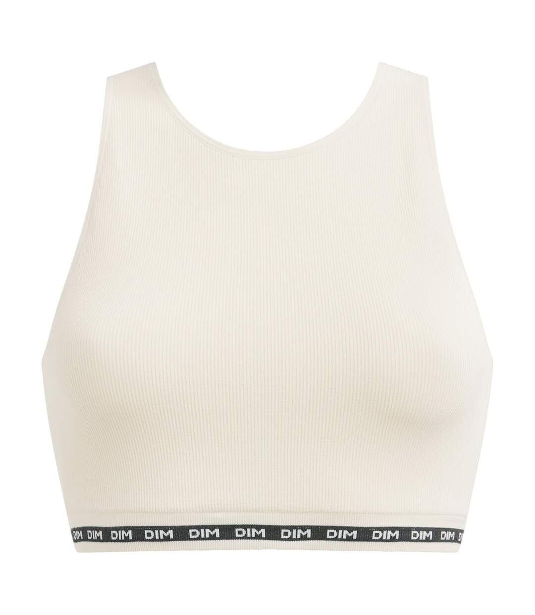 Crop top en microfibre côtelée sans couture Icons Seamless