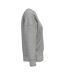 Womens/ladies Crew Neck Sweatshirt Moon Grey Heather Native Spirit-3