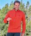 Pack of 2 Men's Zip-Neck Sweatshirts - Blue Orange  