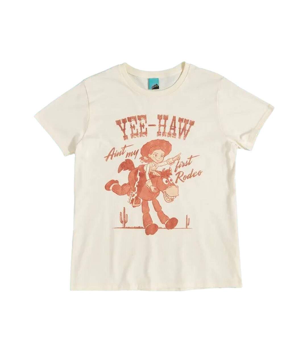 Unisex Adult Yee-haw Jessie T-shirt Natural Toy Story-1