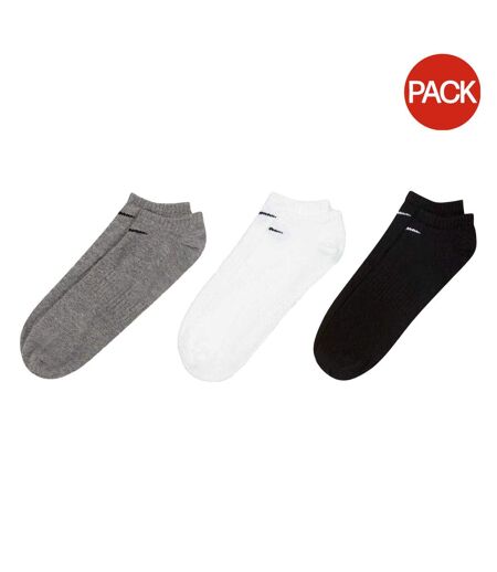 Lot De 3  Socquettes Discrètes Homme Noir Gris Blanc Nike