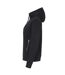 Womens/ladies French Terry Full Zip Hoodie Black Cottover-3