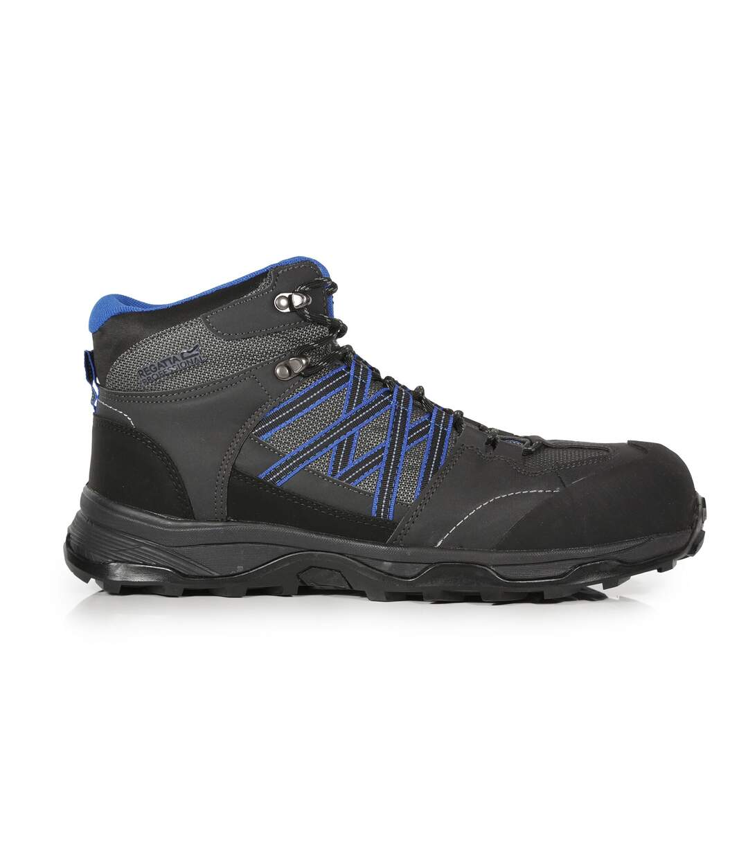 Mens claystone s3 safety boots briar grey/oxford blue Regatta-3