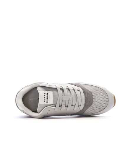 Baskets gris clair homme tommy hilfiger new runner eva