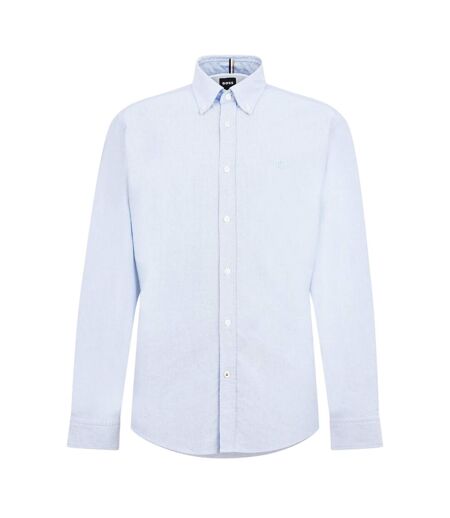 Chemise À Boutons Manches Longues Motif/style À Motifs Liam Homme Bleu Pastel Boss