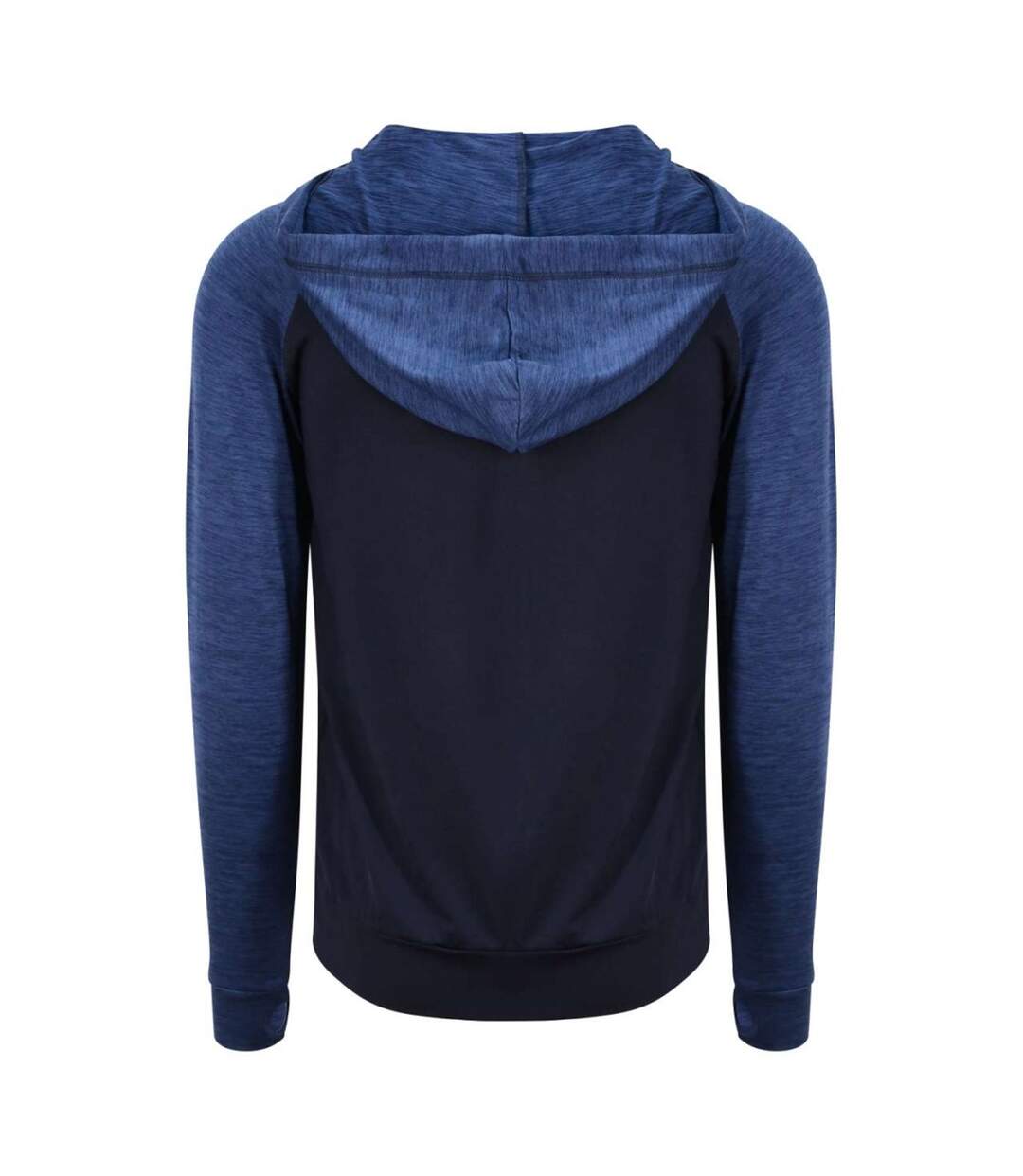 Veste À Capuche Motif/style Contrasté Homme Bleu Marine Chiné Just Cool-2
