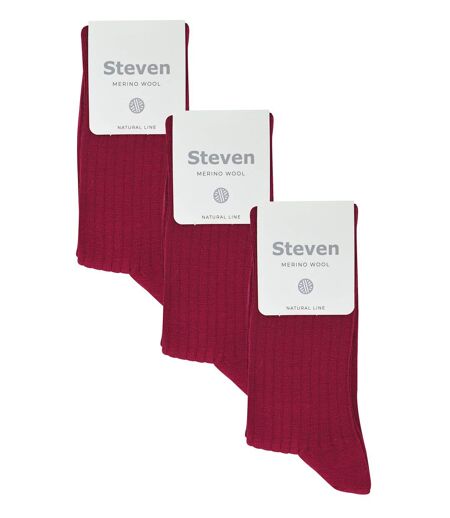 Steven - 3 Pairs Womens Soft Merino Wool Socks