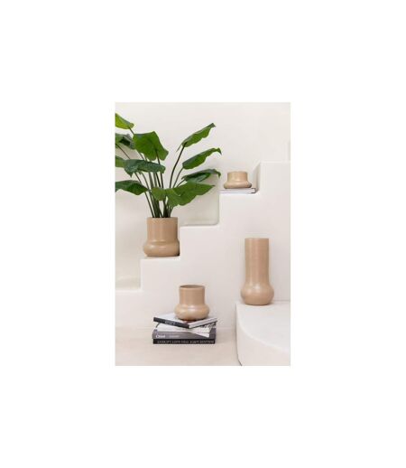 Cache-Pot en Céramique Organique 27cm Beige