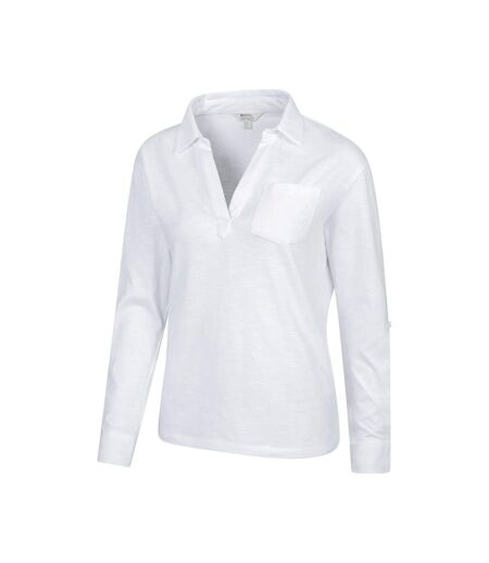Polo Brae Femme Blanc Mountain Warehouse