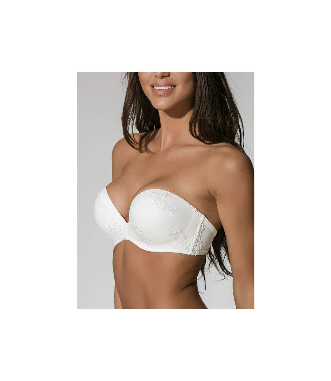 Soutien-gorge bandeau Honeymoon Luna mariage ivoire