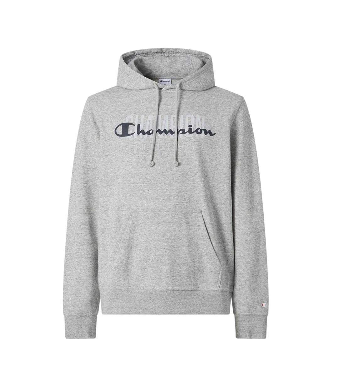 Mens Relaxed Fit Pullover Hoodie Grey Champion-1