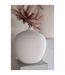 Vase Bouteille en Argile Cassia 35cm Blanc-2