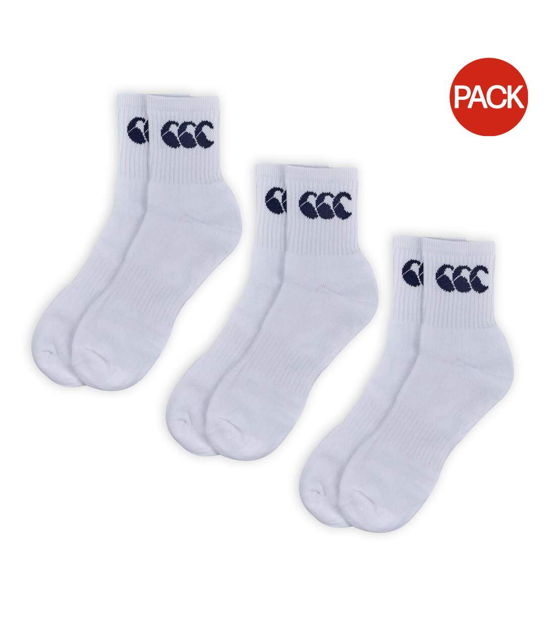 Chaussettes adulte blanc Canterbury-1