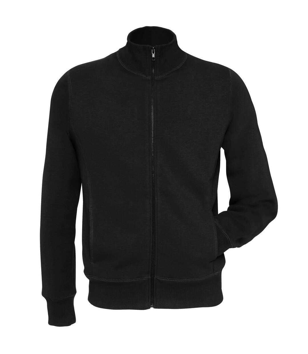 Veste polaire à fermeture zippée homme noir B&C Spider-1