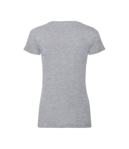 Russell Womens/Ladies Authentic Pure Organic Tee (Light Oxford)