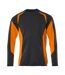 Mens Accelerate Safe Sweatshirt Dark Navy Hi Vis Orange Mascot-1