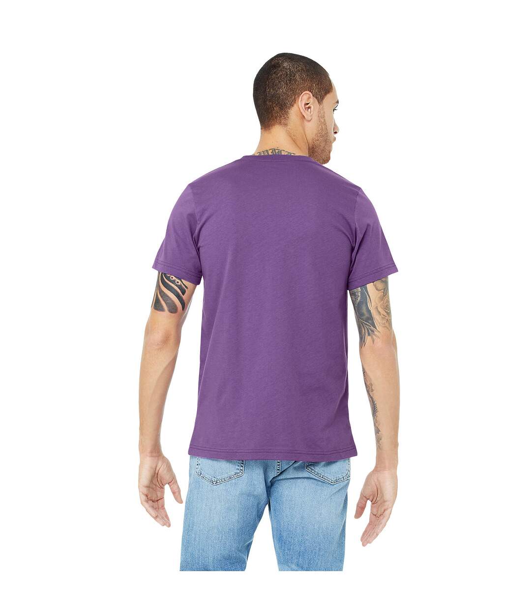 Canvas t-shirt jersey hommes violet royal Bella + Canvas Bella + Canvas