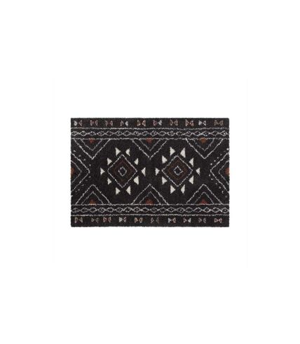 Tapis Déco à Motifs Saharienne 120x170cm Noir