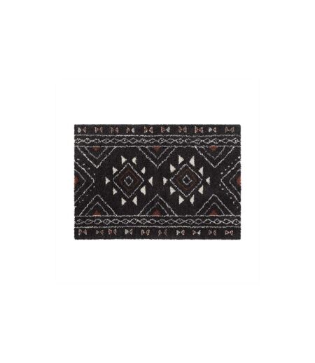 Tapis Déco à Motifs Saharienne 160x230cm Noir