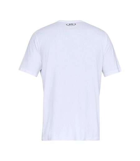 T-shirt Motif/style Logo Sur Poitrine Sportstyle Homme Blanc Noir Under Armour
